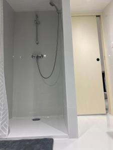 Phòng tắm tại Maison accueillante à Trèbes avec 2 chambres