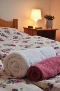 Letto o letti in una camera di Hotel Modřín