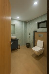 Koupelna v ubytování Hotel Shankara Inn