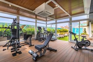 Fitness centrum a/nebo fitness zařízení v ubytování Occidental Granada