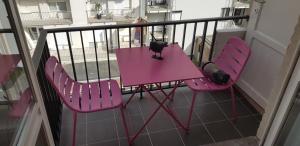 SUPERBE STUDIO a DEUX PAS DE LA PLAGE A MIDDLEKERKE 발코니 또는 테라스