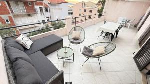 Balkón nebo terasa v ubytování Apartment Kuba Makarska