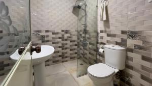 A bathroom at giza pyramids view