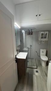 パラリア・カテリニスにあるSun day Apartmentのバスルーム(洗面台、トイレ付)