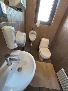 Koupelna v ubytování Tulipan Hotel Aquapark