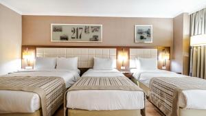 Postel nebo postele na pokoji v ubytování Kent Hotel