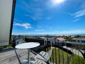 Μπαλκόνι ή βεράντα στο Fewo Müller mit See- und Bergblick