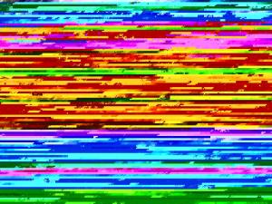 a close up of a computer screen with colored lines at Holiday Home Paloniemi by Interhome in Savitaipale