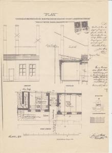 asectionalsectional drawing of a plant in a building at Apartmá Amélie-Elise in Mariánské Lázně