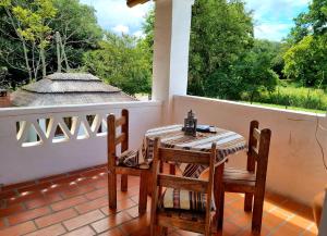 Balkón nebo terasa v ubytování Hostal Las Hortensias