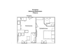 Půdorys ubytování Haus Sandeck