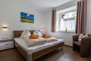 Postel nebo postele na pokoji v ubytování Haus Sandeck
