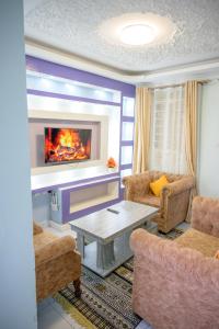 Posezení v ubytování SpringStone executive apartment A18