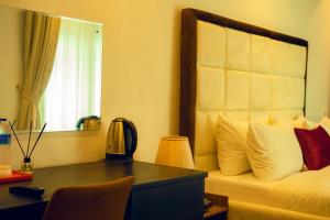 Χώρος καθιστικού στο HomeWorth Hotel