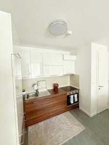 Η κουζίνα ή μικρή κουζίνα στο PANAMERA Best of Ilidza two-bedroom apartment +10 φωτογραφίες