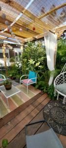 Le LiloVert - Studio 24 m2外面的花园