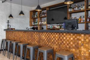 Lounge nebo bar v ubytování Hotel Qvevrebi