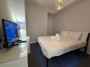 TV a/nebo společenská místnost v ubytování Gorgeous downtown condo