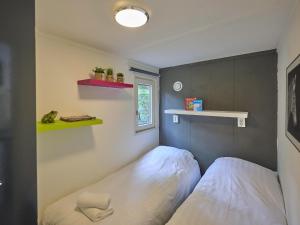 GortelにあるDe Havikの緑の棚がある小さな部屋にベッドが2つある