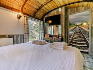 Ένα ή περισσότερα κρεβάτια σε δωμάτιο στο 1 Bed in Portreath 93858