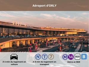 a view of a building at a parking lot at Charmant T2 à 5 minutes de l'Aéroport d'Orly in Paray-Vieille-Poste