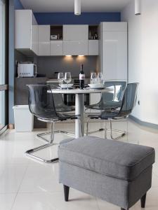 Kuchyň nebo kuchyňský kout v ubytování Apartments Petra
