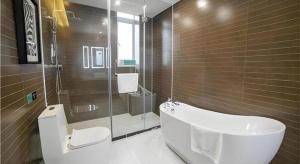 Koupelna v ubytování Xana Hotelle Rizhao Lanshan District Government + 74 fotografií