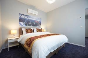Letto o letti in una camera di Hotel Temse