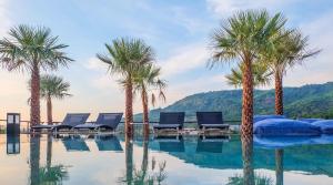 Πισίνα στο ή κοντά στο C223 Condo 1BR Suite with Rooftop Pool 1km to Beach