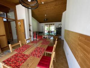 Posezení v ubytování Holiday home at Linsendorfer See
