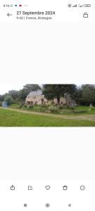 ein Screenshot einer Webseite eines Hauses in der Unterkunft Villa rivière sur le Golfe in Pluneret