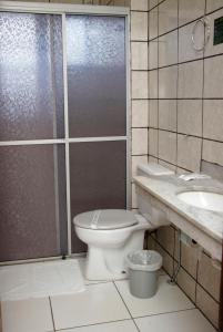 Koupelna v ubytování Hotel Midas