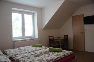 Postel nebo postele na pokoji v ubytování Vila Aneta