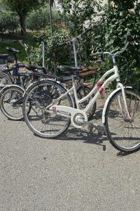 a group of bikes parked next to each other at Terrazzo Panoramico Fronte Mare Zamponi in Civitanova Marche