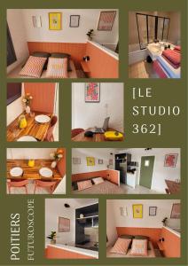 Η κουζίνα ή μικρή κουζίνα στο Le Studio 362 Proche Futuroscope et Arena 1 à 2 Pers