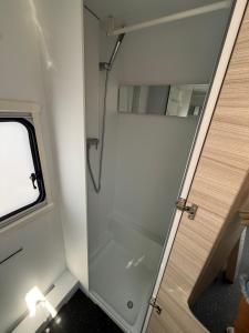Vannituba majutusasutuses Apartmány Zahražany Karavan