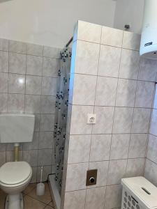 Koupelna v ubytování Apartments Frakić