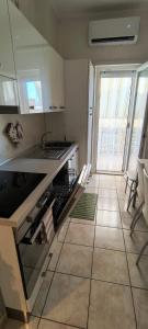 ラディスポリにあるDOMuS APAのシンクとコンロのあるキッチン トップオーブン