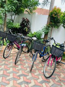 在Jaffna City Palace Hotel内部或周边骑自行车