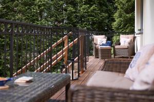 Balkón nebo terasa v ubytování Apartamenty In Patio Jurata