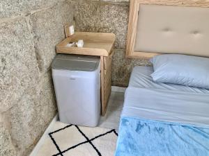 Ένα ή περισσότερα κρεβάτια σε δωμάτιο στο Casa completa al lado de la playa con Parking