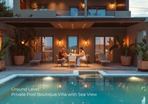 Bazén v ubytování Coocono Tinos Private Boutique Villas nebo v jeho okolí