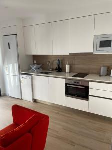 Η κουζίνα ή μικρή κουζίνα στο New luxury studio in the city center