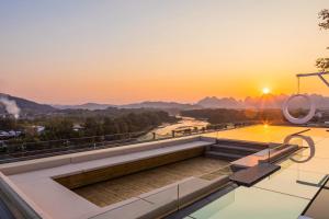 Πισίνα στο ή κοντά στο 桂林古镇江璟Lijiang Riverside Hotel, Daxu Ancient Town, Guilin