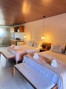 Kuchyň nebo kuchyňský kout v ubytování Atins Beach Studios - Charmoso e Aconchegante