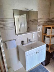 Koupelna v ubytování Apartments Rotim