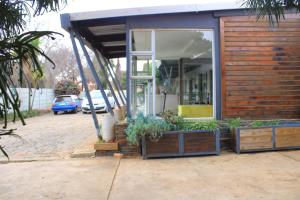 a building with a window with plants in it at Cockpit Guest House Kempton Park Airport Getaway in Kempton Park