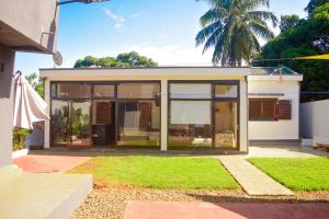 Bygningen som feriehuset ligger i