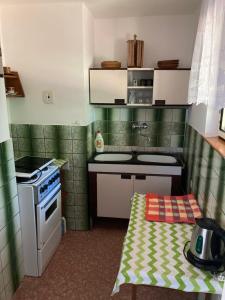 Kuchyň nebo kuchyňský kout v ubytování Chata Chorche