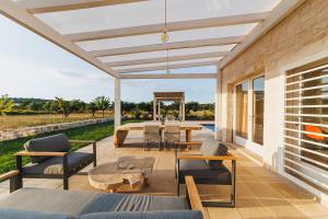Χώρος καθιστικού στο Esclusive luxury private trulli